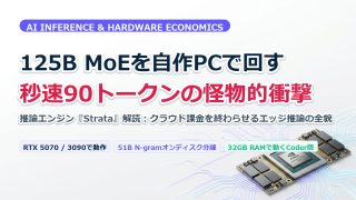 家庭用PCで125B MoEを秒速90トークンで回す怪物的推論エンジンStrata完全解読